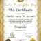 Small Certificate Template ] - Free Gift Certificate in Small Certificate Template
