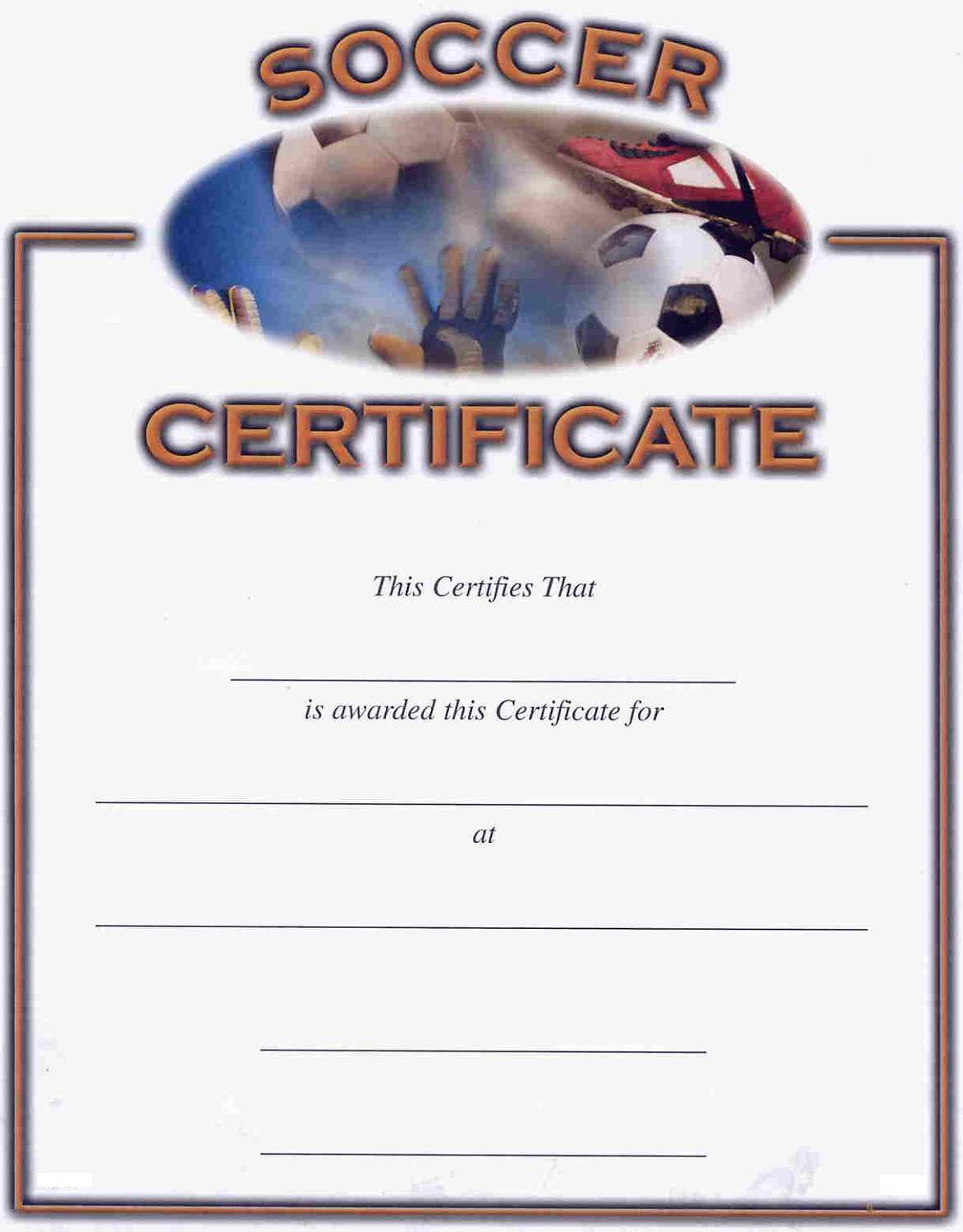 Soccer Award Certificates | Activity Shelter With Track And Field Certificate Templates Free