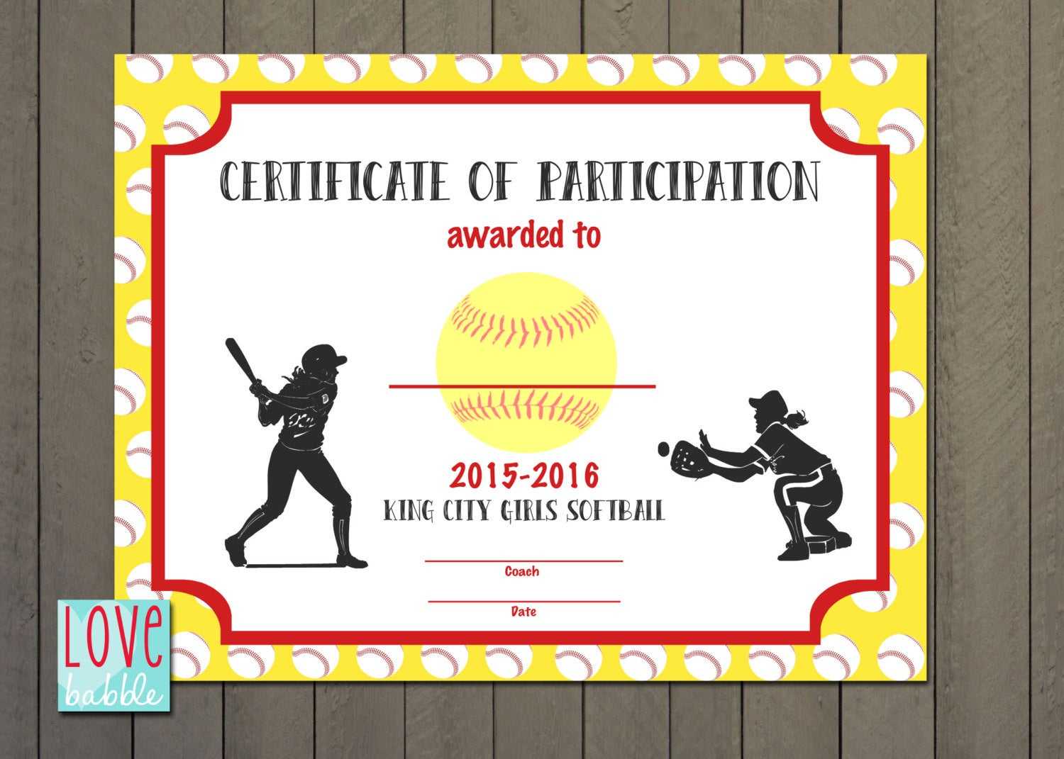 Softball Awards Certificates – Karan.ald2014 With Regard To Softball Award Certificate Template