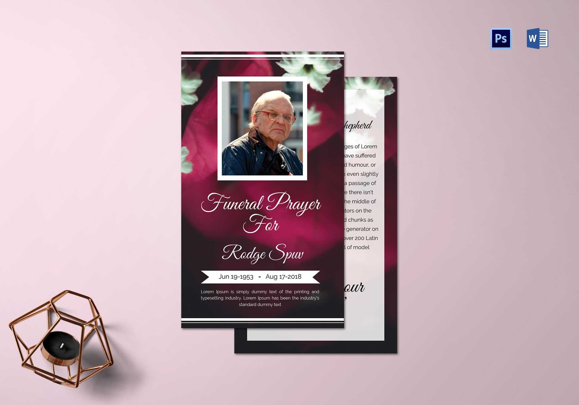 Special Funeral Prayer Card Template Within Prayer Card Template For Word