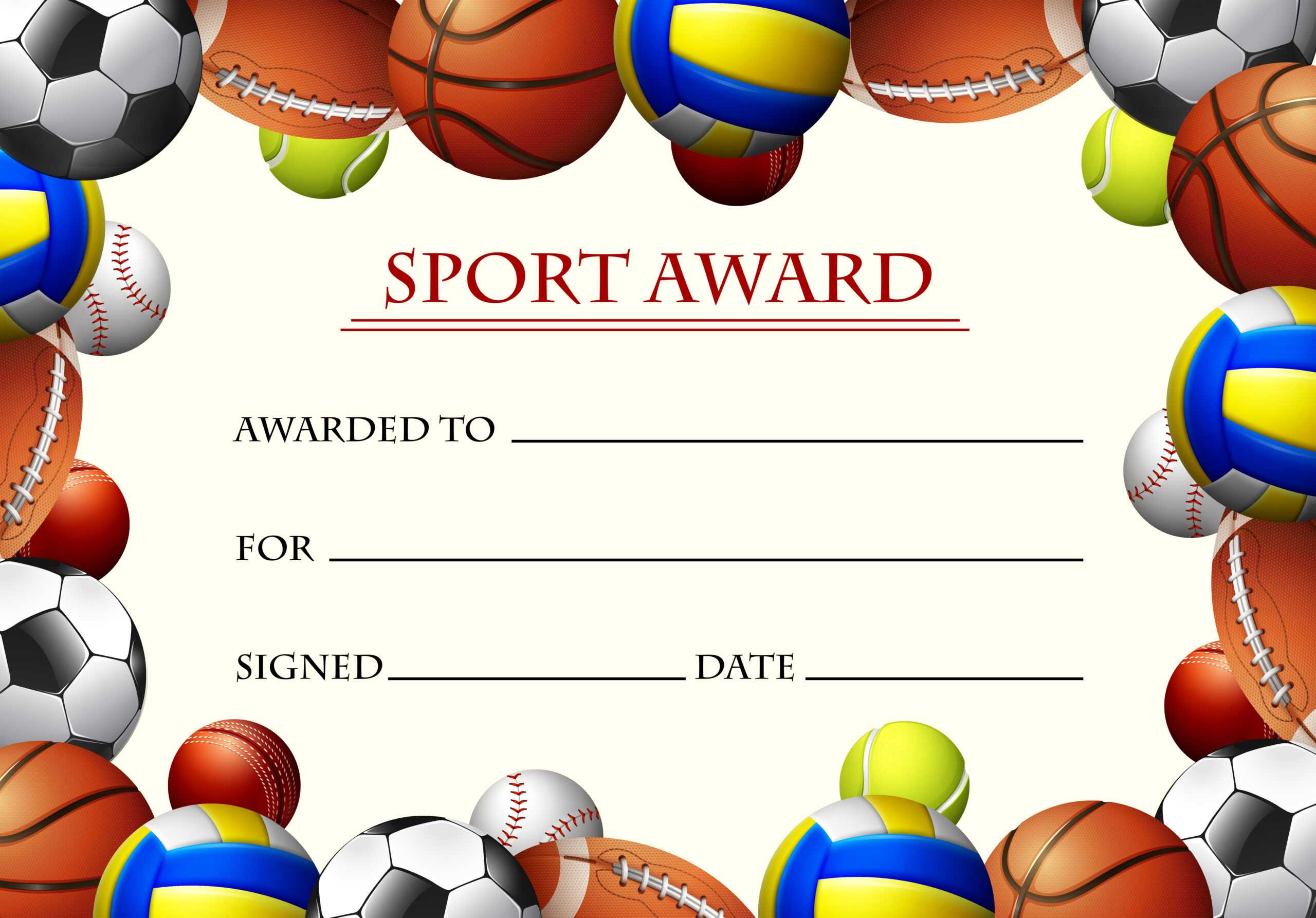 Sports Certificate Free Vector Art - (171 Free Downloads) In Sports Day Certificate Templates Free