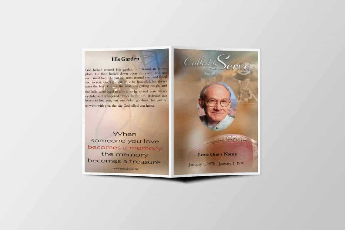 Sports Prayer Card Intended For Memorial Cards For Funeral Template Free