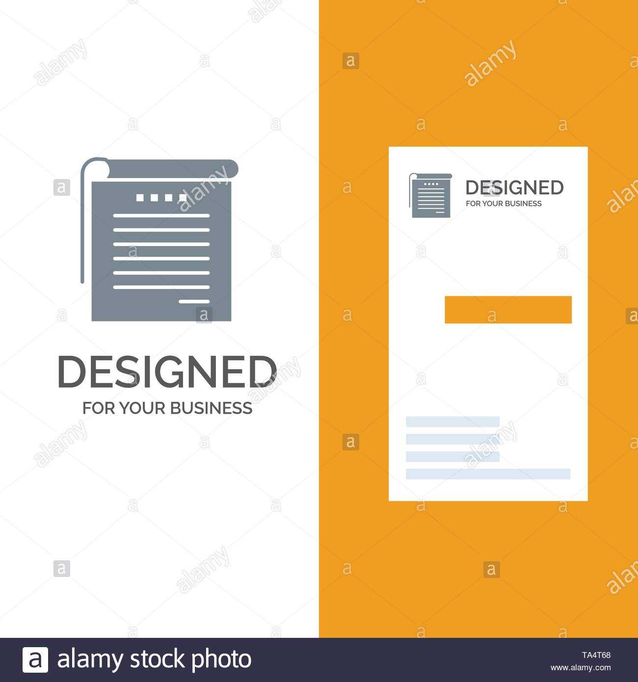Student, Notes, Books, Student Notes Grey Logo Design And Intended For Student Business Card Template