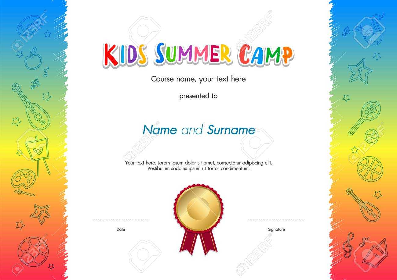 Summer Camp Certificate Template – Barati.ald2014 For Basketball Camp Certificate Template
