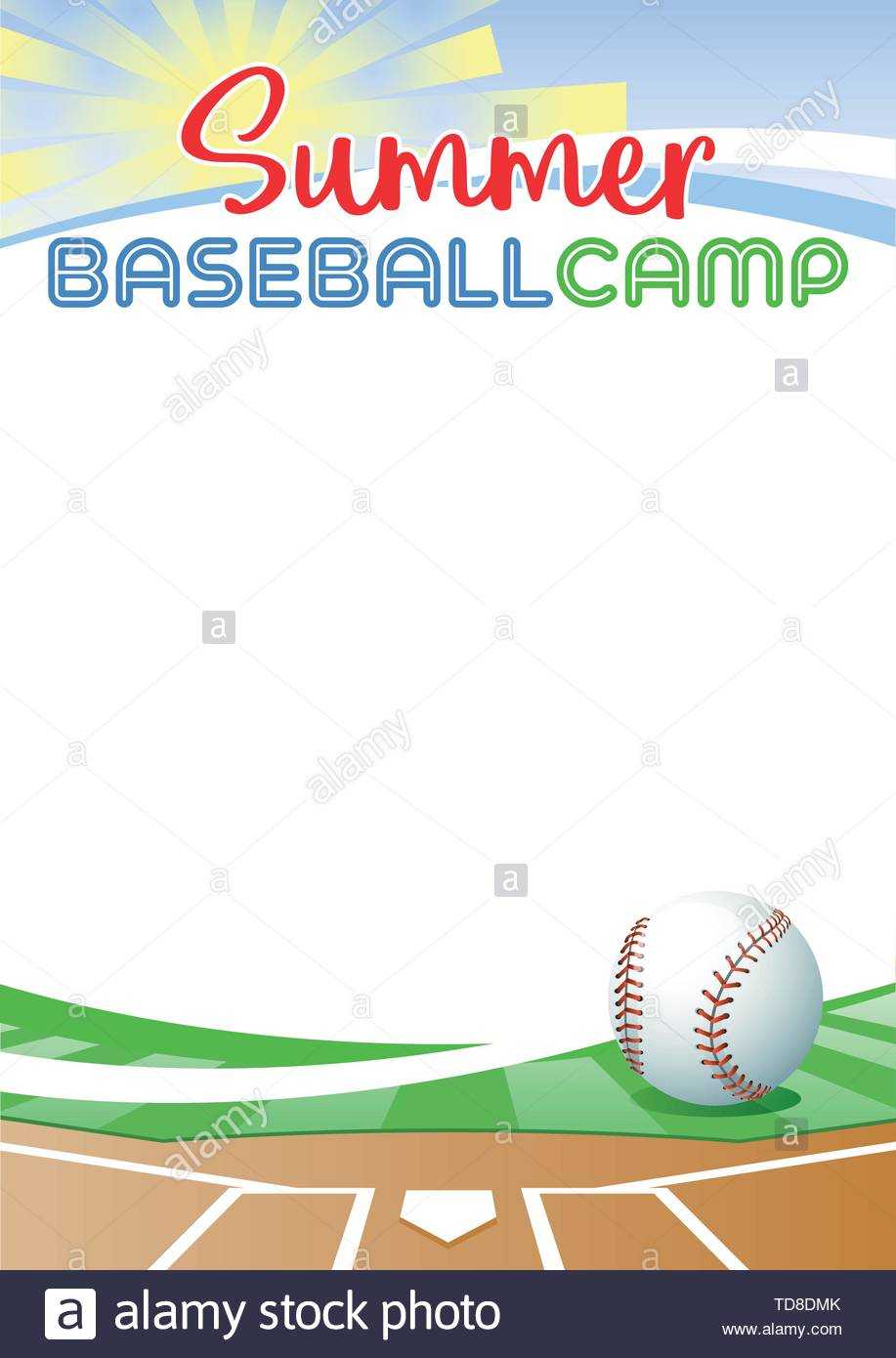 Summer Camp Stock Vector Images – Alamy Within Basketball Camp Certificate Template