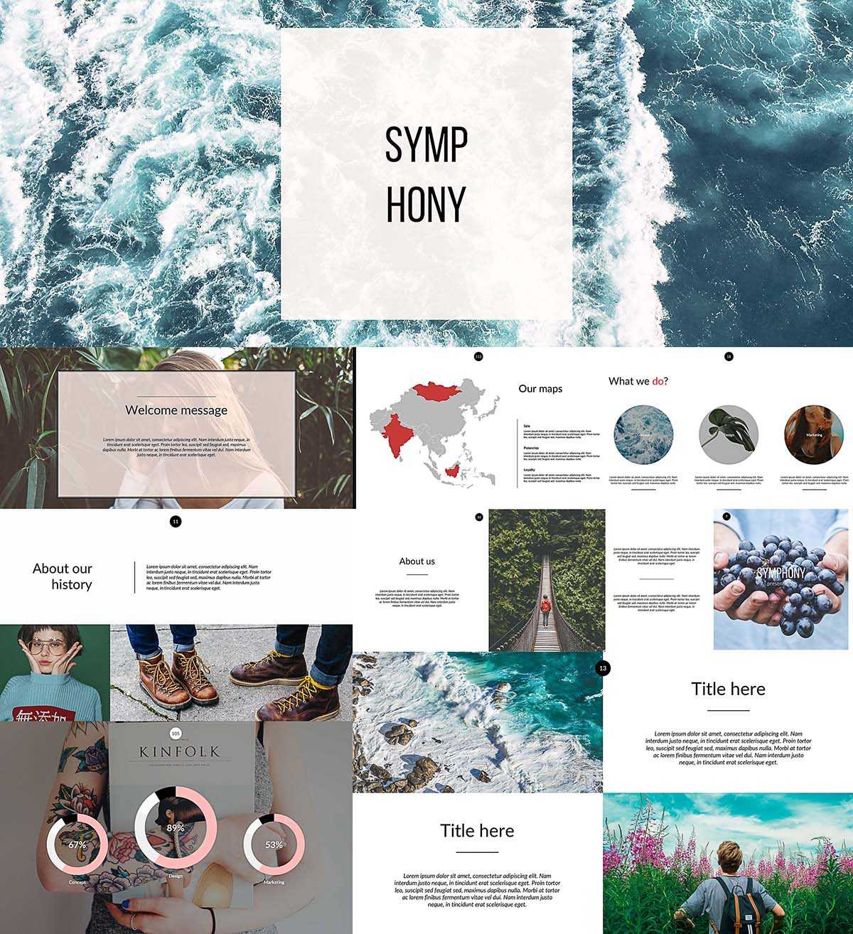 Symphony Powerpoint Templates | Free Download Throughout Powerpoint Templates Tourism