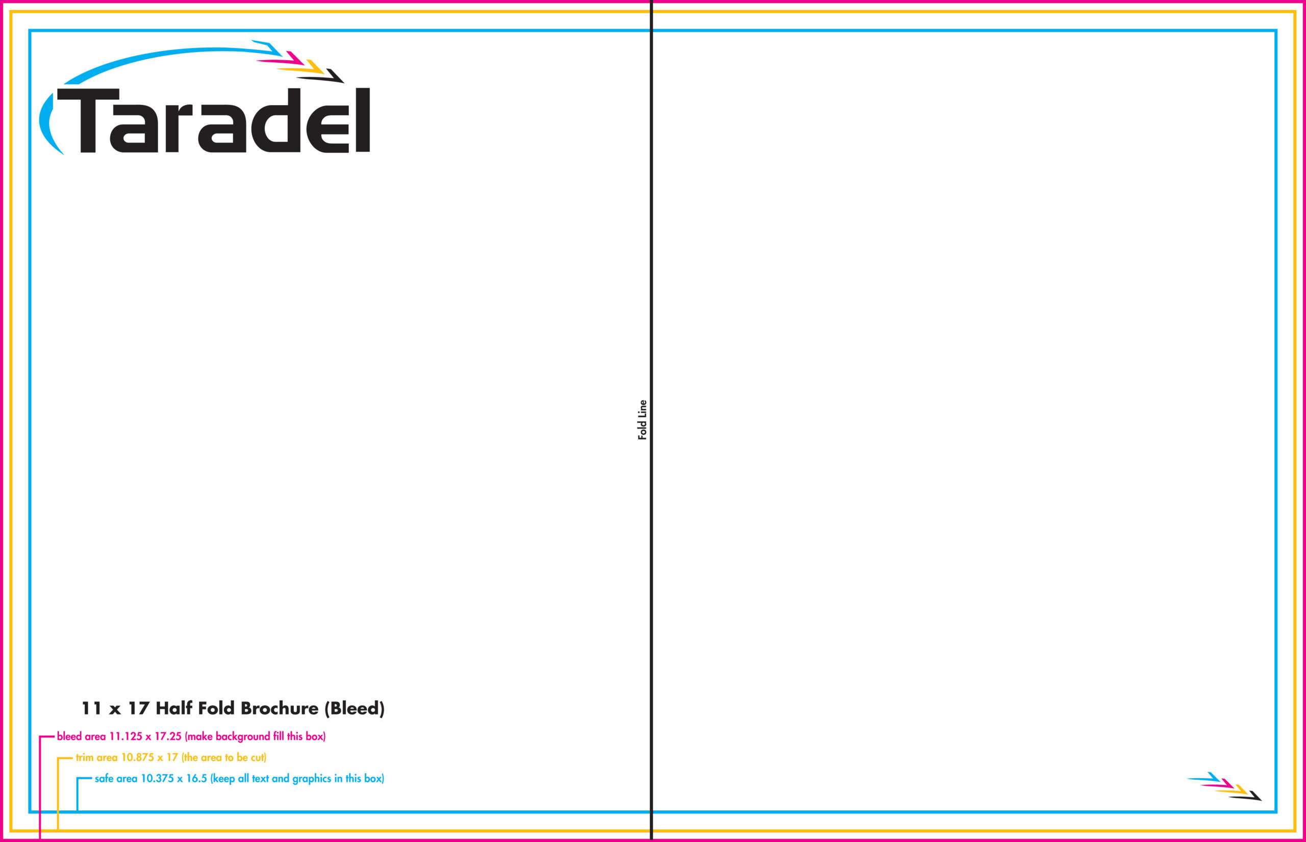 Taradel: Brochures Templates Throughout Half Fold Card Template