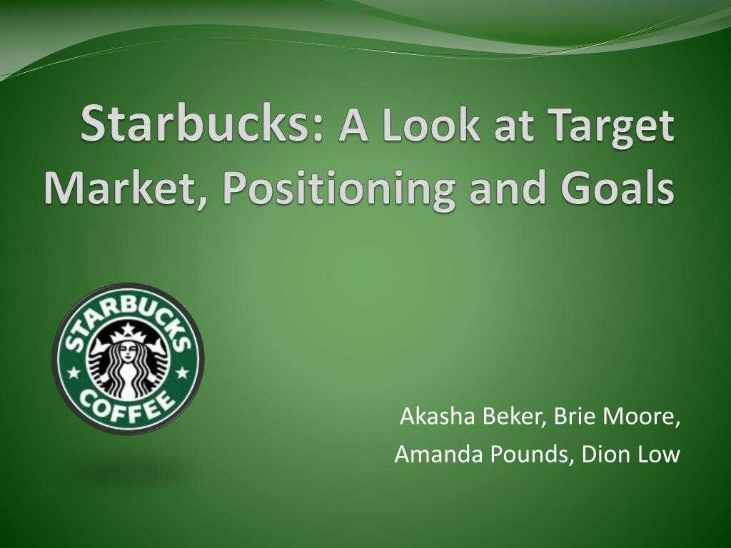Target Market Powerpoint – Karan.ald2014 In Starbucks Powerpoint Template