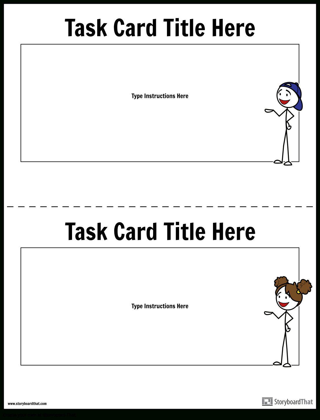 Task Card Template | Task Card Maker Pertaining To Task Card Template