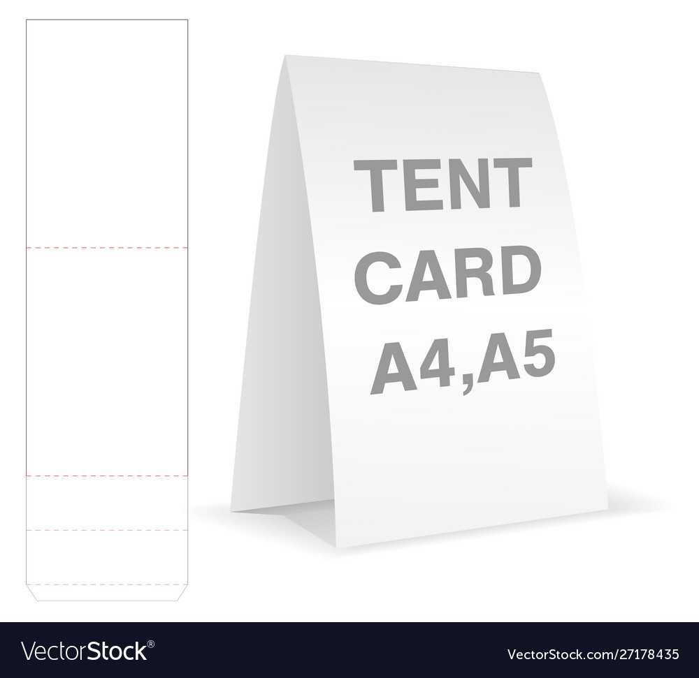 Tent Card Die Cut Mock Up Template With Regard To Free Tent Card Template Downloads