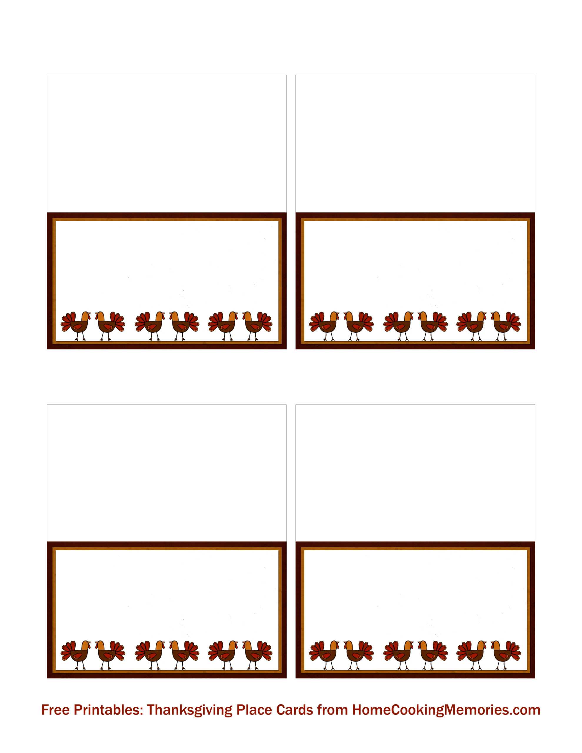 Thanksgiving Place Cards Template – Karan.ald2014 In Free Template For Place Cards 6 Per Sheet