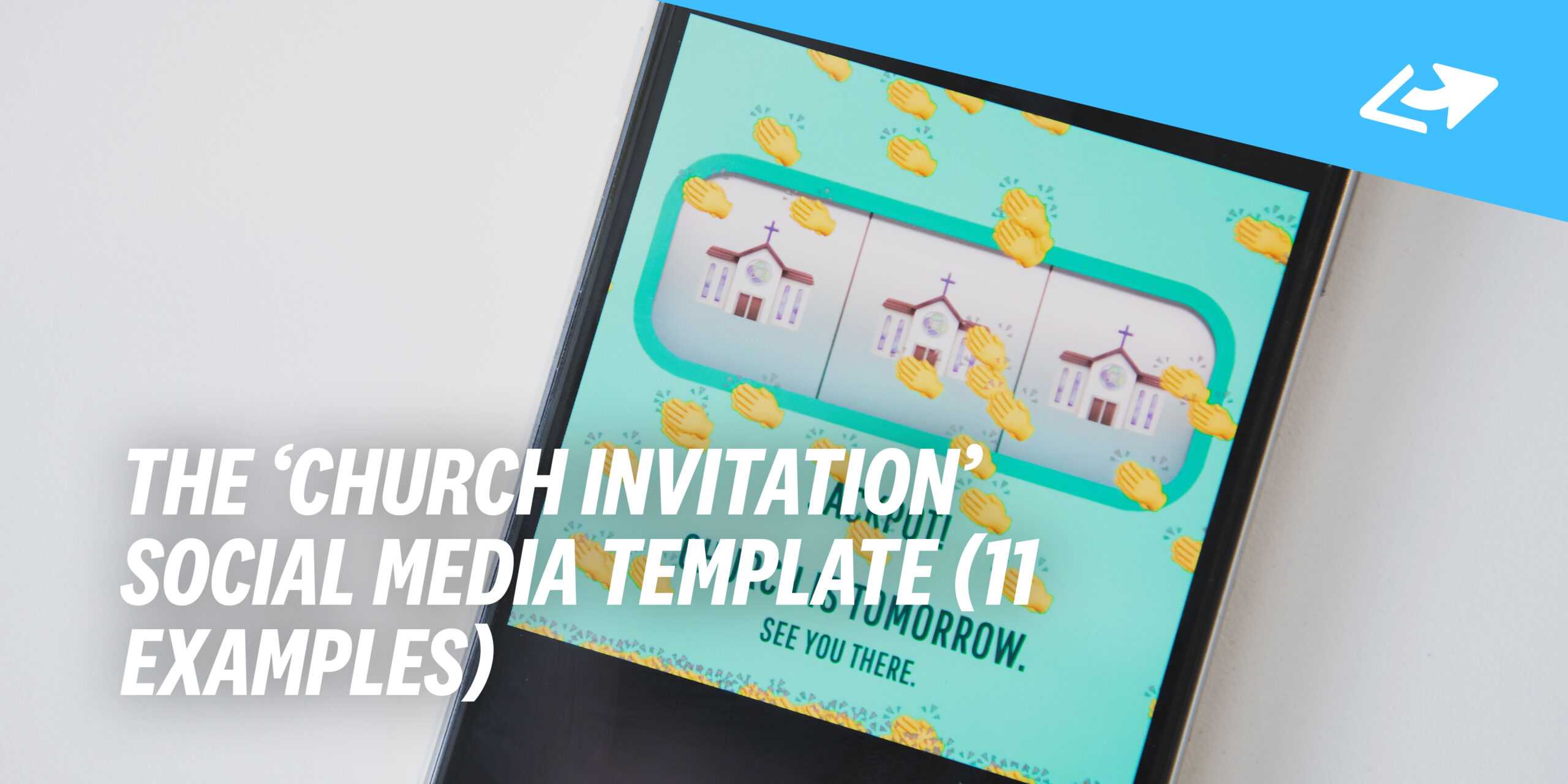 The 'church Invitation' Social Media Template (11 Examples With Church Invite Cards Template