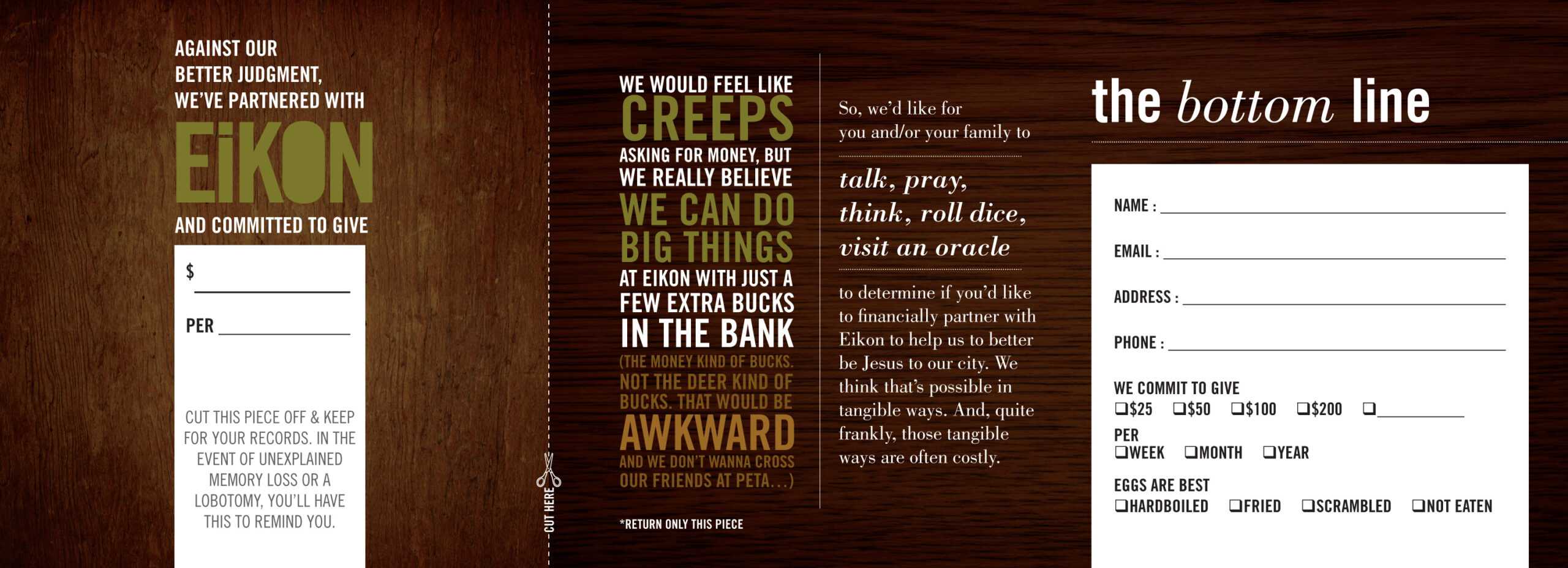 The Weirdest (Free, Downloadable) Church Pledge Card You For Church Pledge Card Template