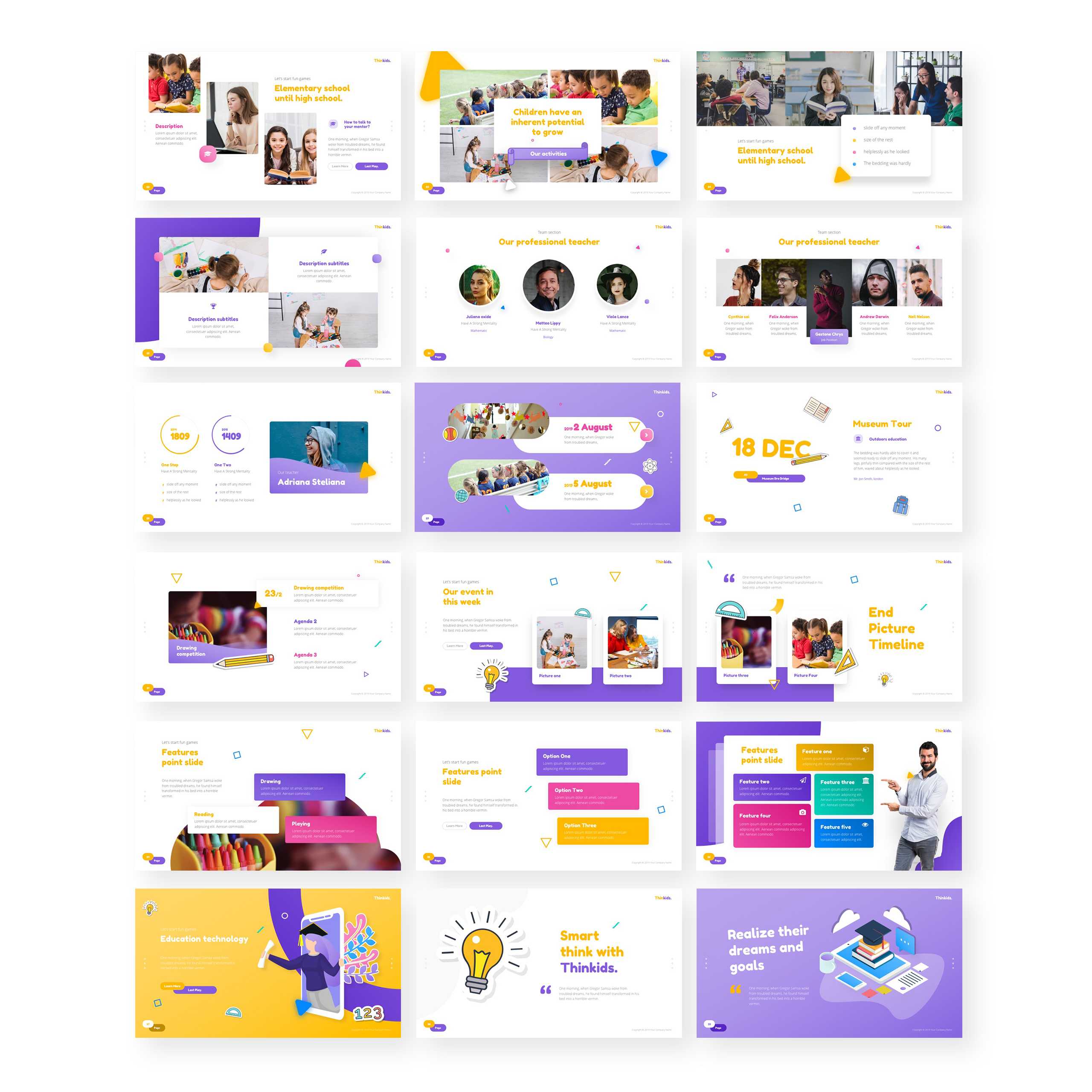 Thinkids – Fun Games & Education Powerpoint Template Within Powerpoint Template Games For Education
