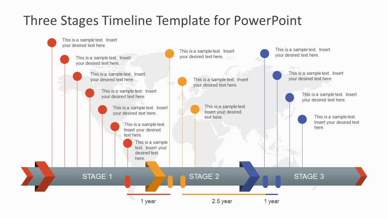 Three Stages Timeline Template For Powerpoint Pertaining To What Is A Template In Powerpoint