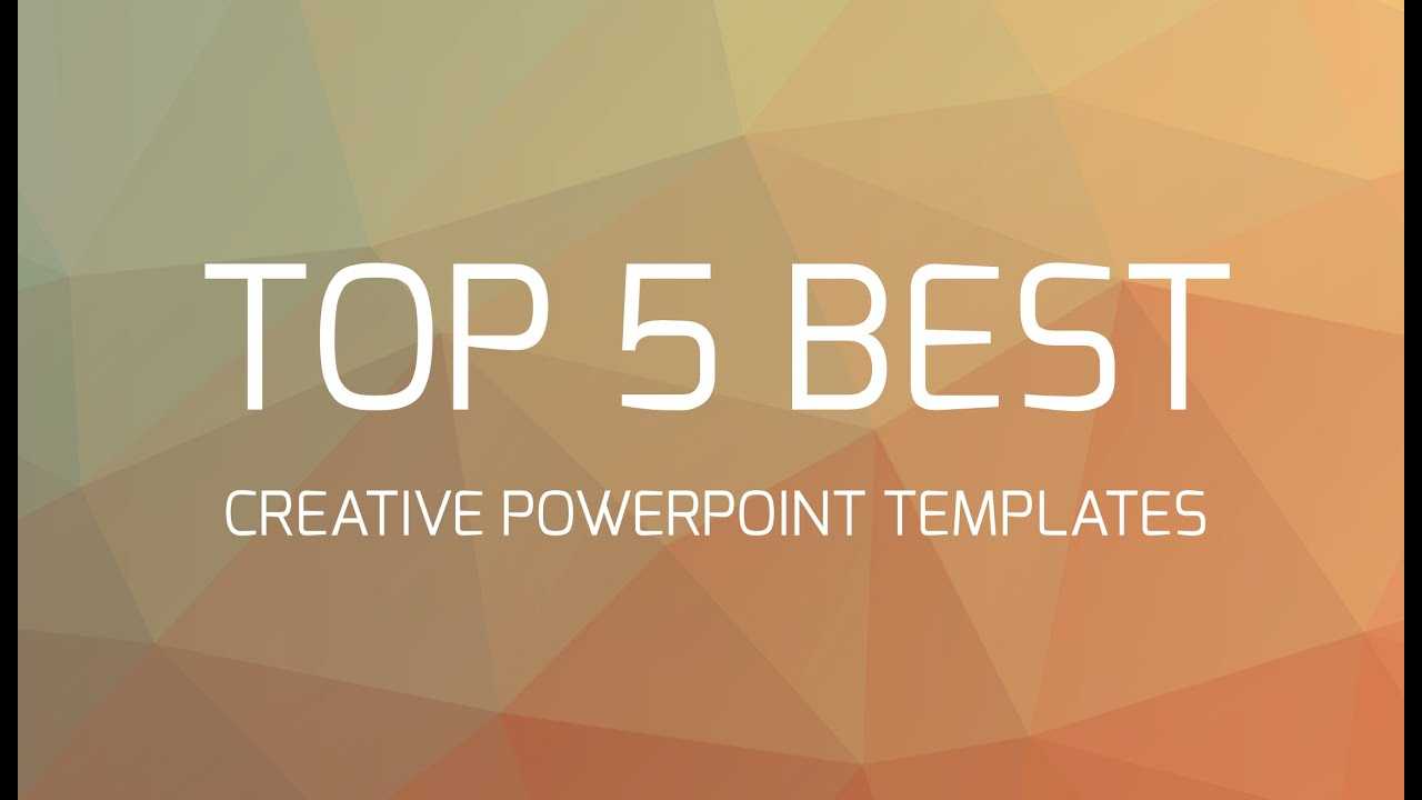 Top 5 Best Creative Powerpoint Templates Intended For Fancy Powerpoint Templates