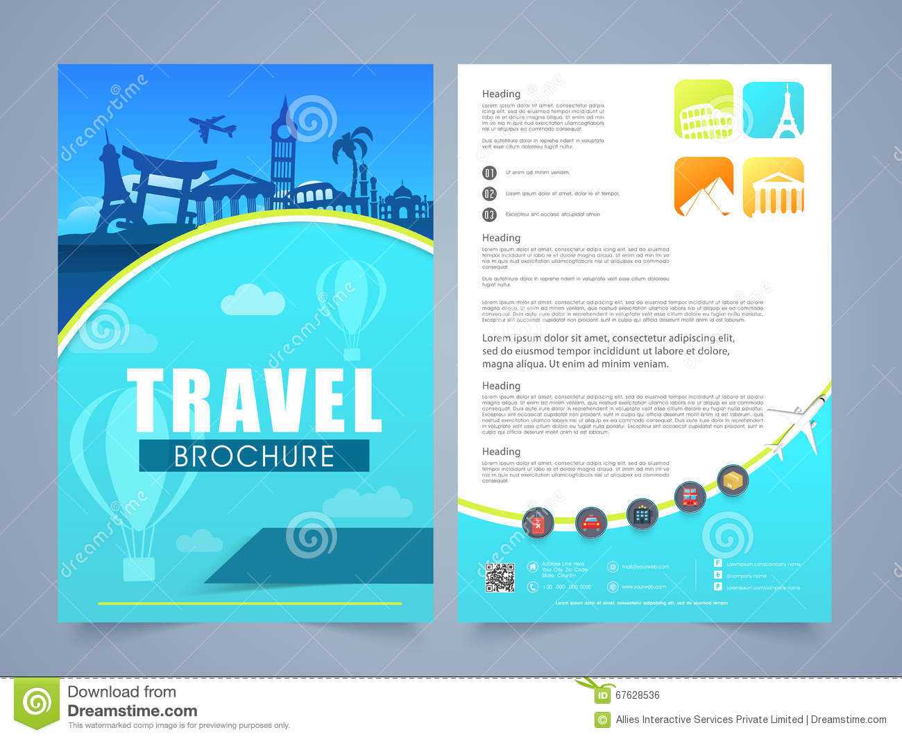 Tourist Brochure Template – Karati.ald2014 Intended For Travel Brochure Template Ks2