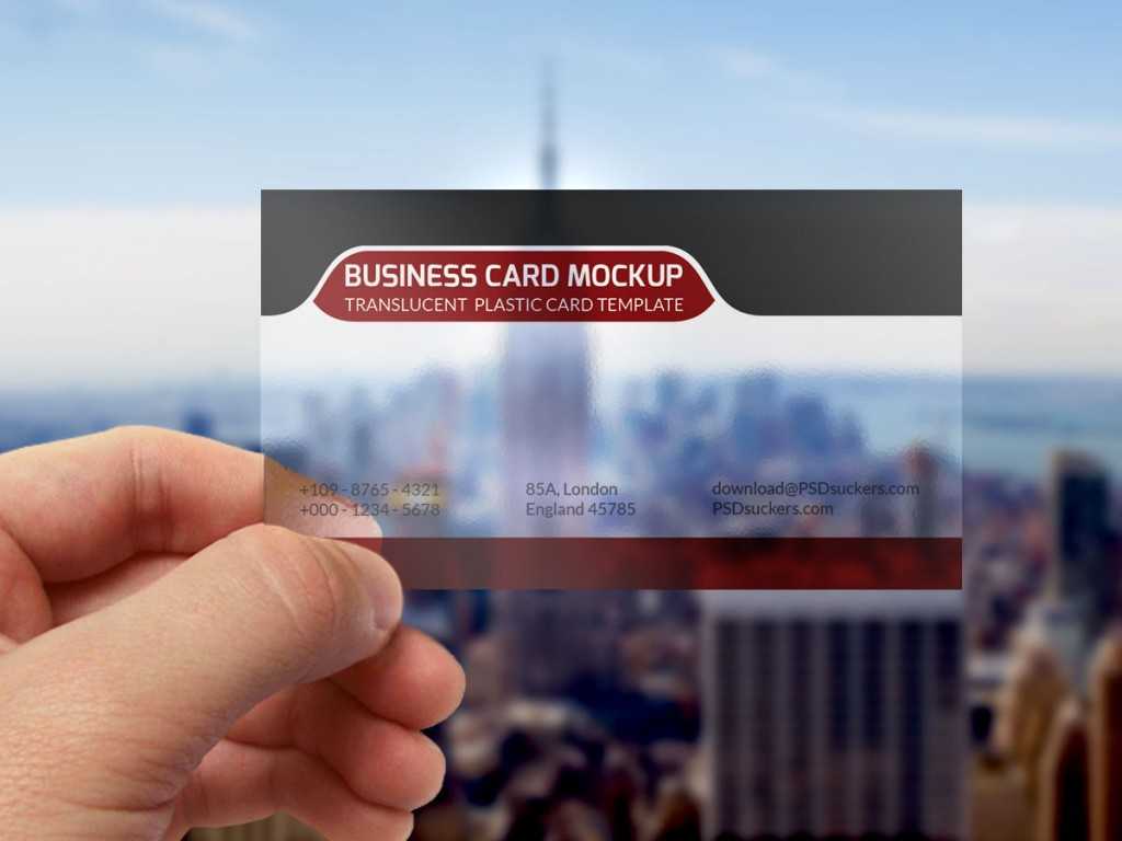 Transparent Business Card Mockup Template Psd On Behance Intended For Transparent Business Cards Template
