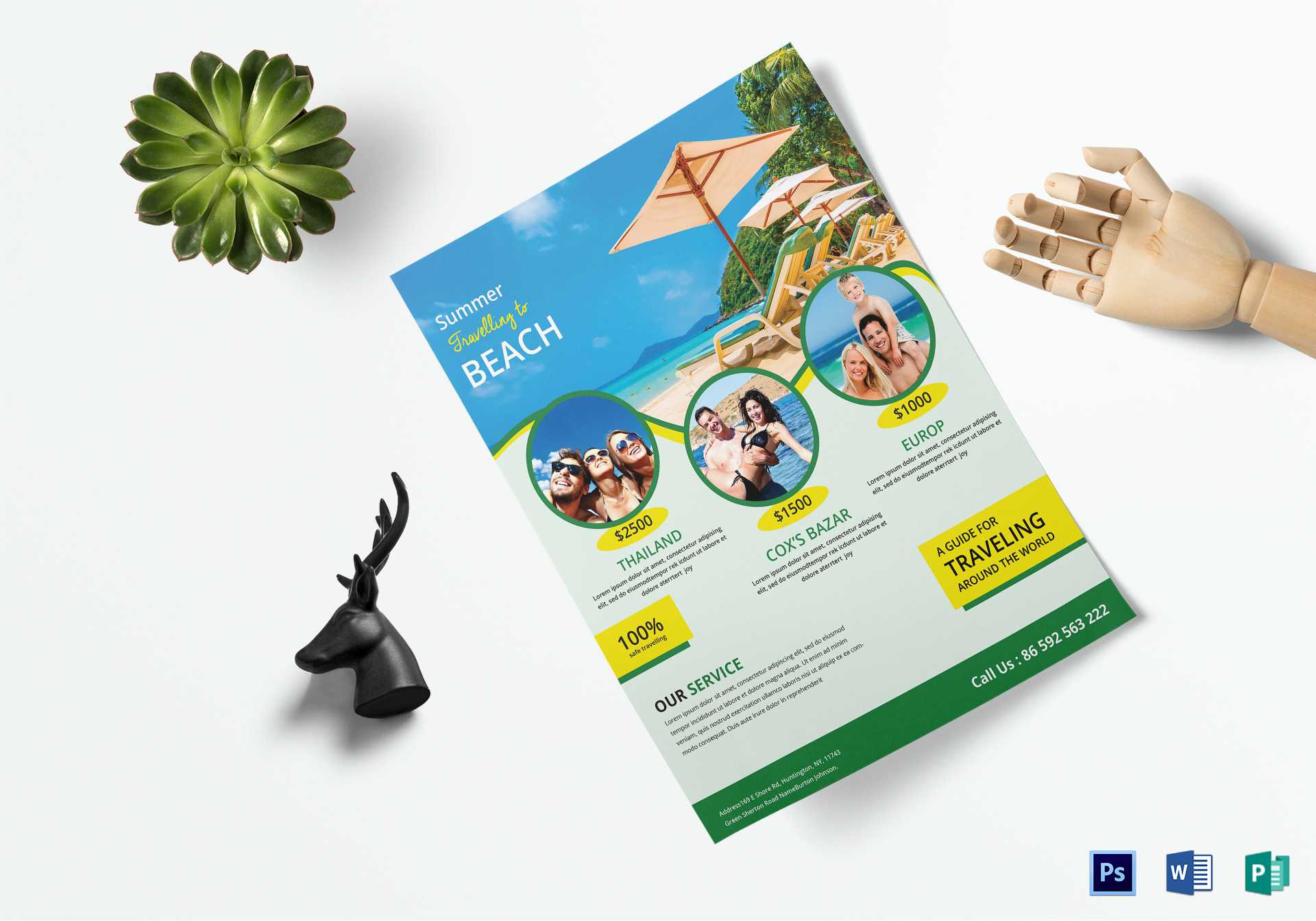 Travel Brochure Design – Tourism Company And Tourism With Regard To Word Travel Brochure Template