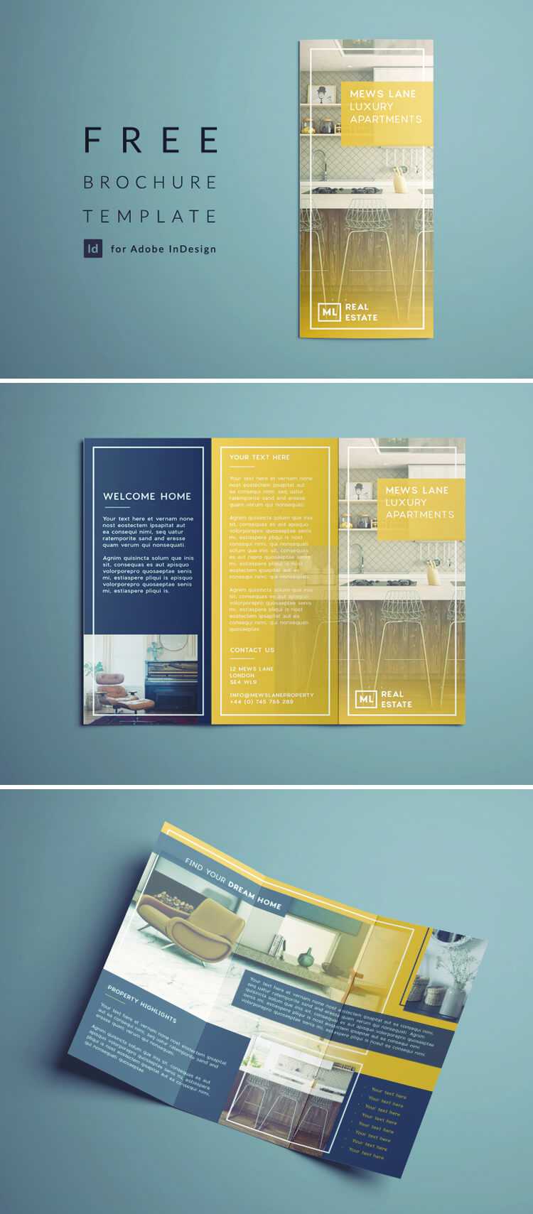 Tri Fold Brochure | Free Indesign Template Intended For Indesign Templates Free Download Brochure