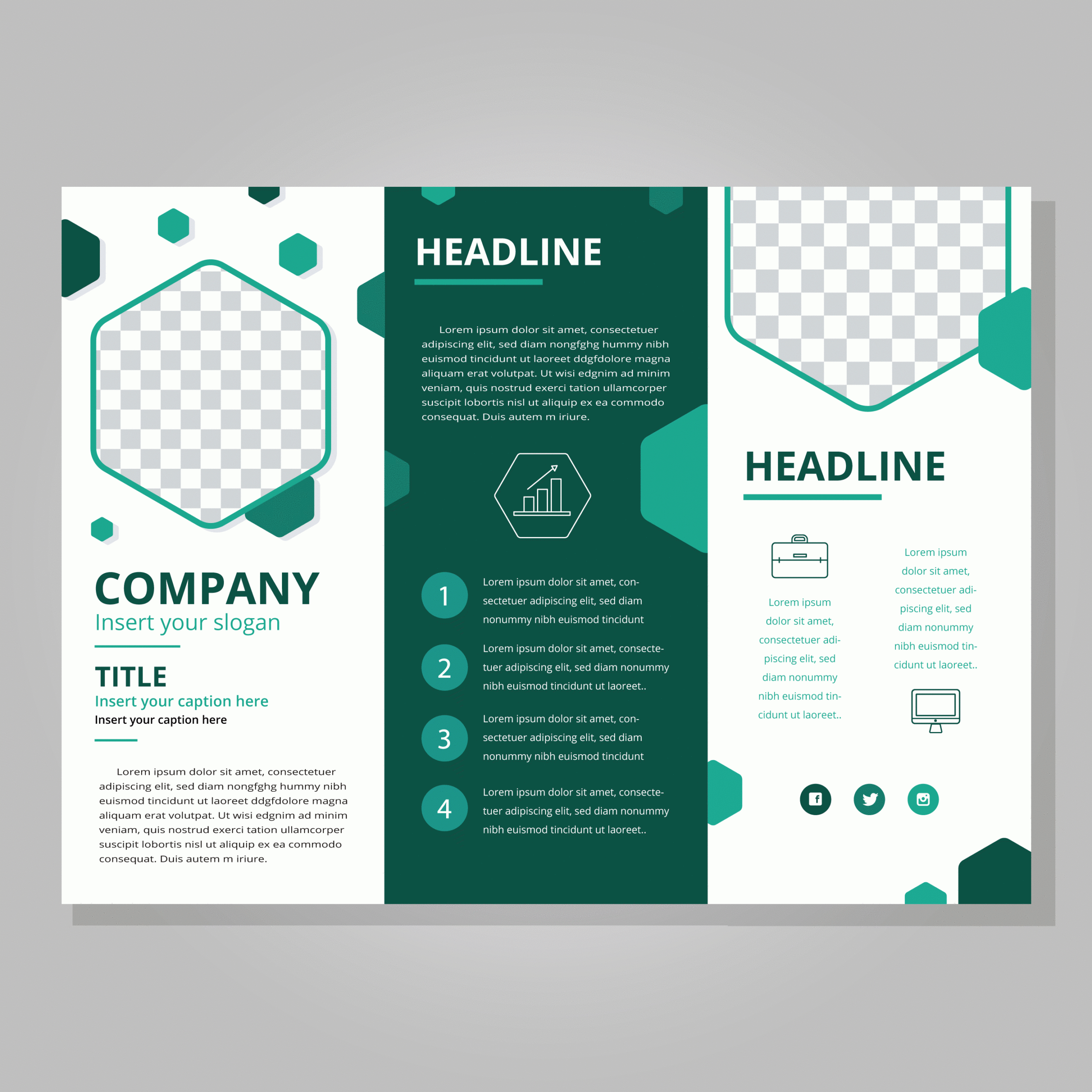 Trifold Brochure Free Vector Art - (251 Free Downloads) for Three Panel Brochure Template