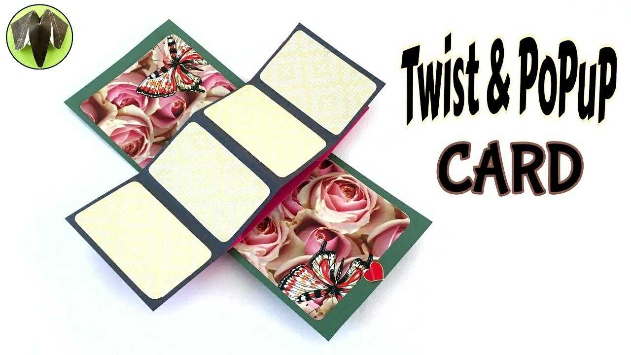 Twist & Popup Card" – Diy Tutorialpaper Folds ❤️ Inside Fold Out Card Template