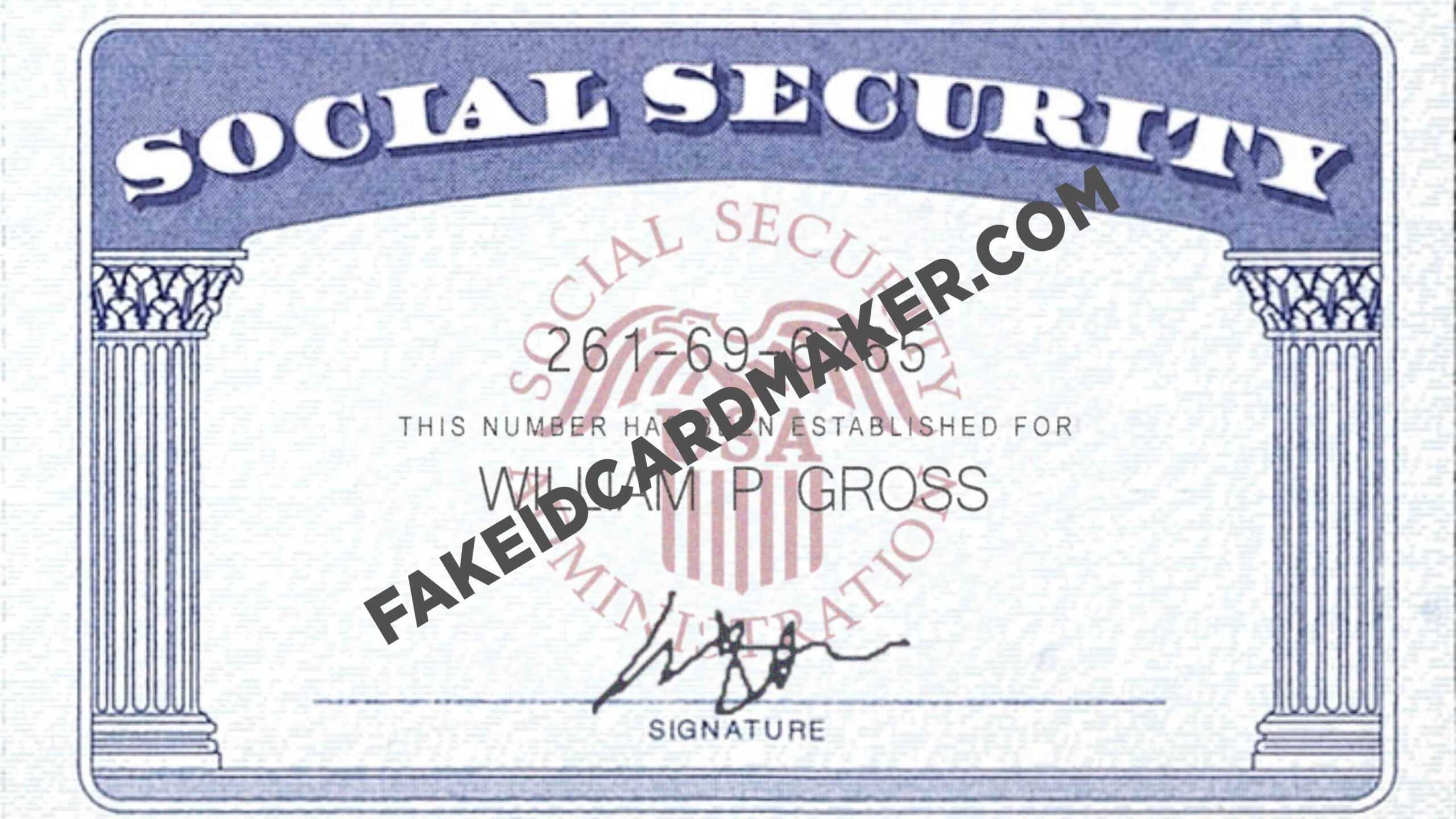 Usa Social Security Card Fake Id Virtual – Fake Id Card Maker Inside Social Security Card Template Photoshop