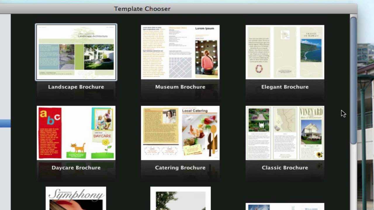 Use Pages On Macs To Create A Pamphlet (View Description) in Mac Brochure Templates