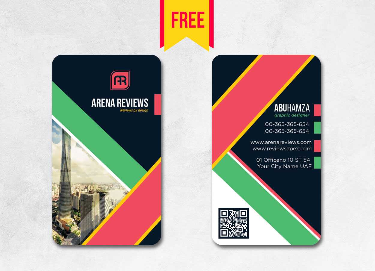 Vertical Business Card Design Psd – Free Download | Arenareviews In Business Card Template Size Photoshop