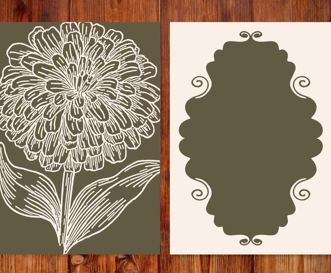 Vintage Flower Card Template Ai, Svg, Eps File | Free pertaining to Free Svg Card Templates