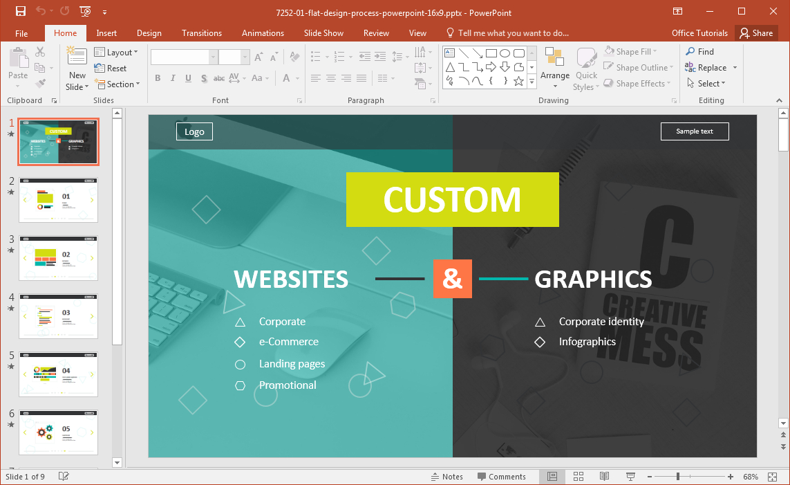 Website Development Presentation Template For Powerpoint Pertaining To How To Design A Powerpoint Template