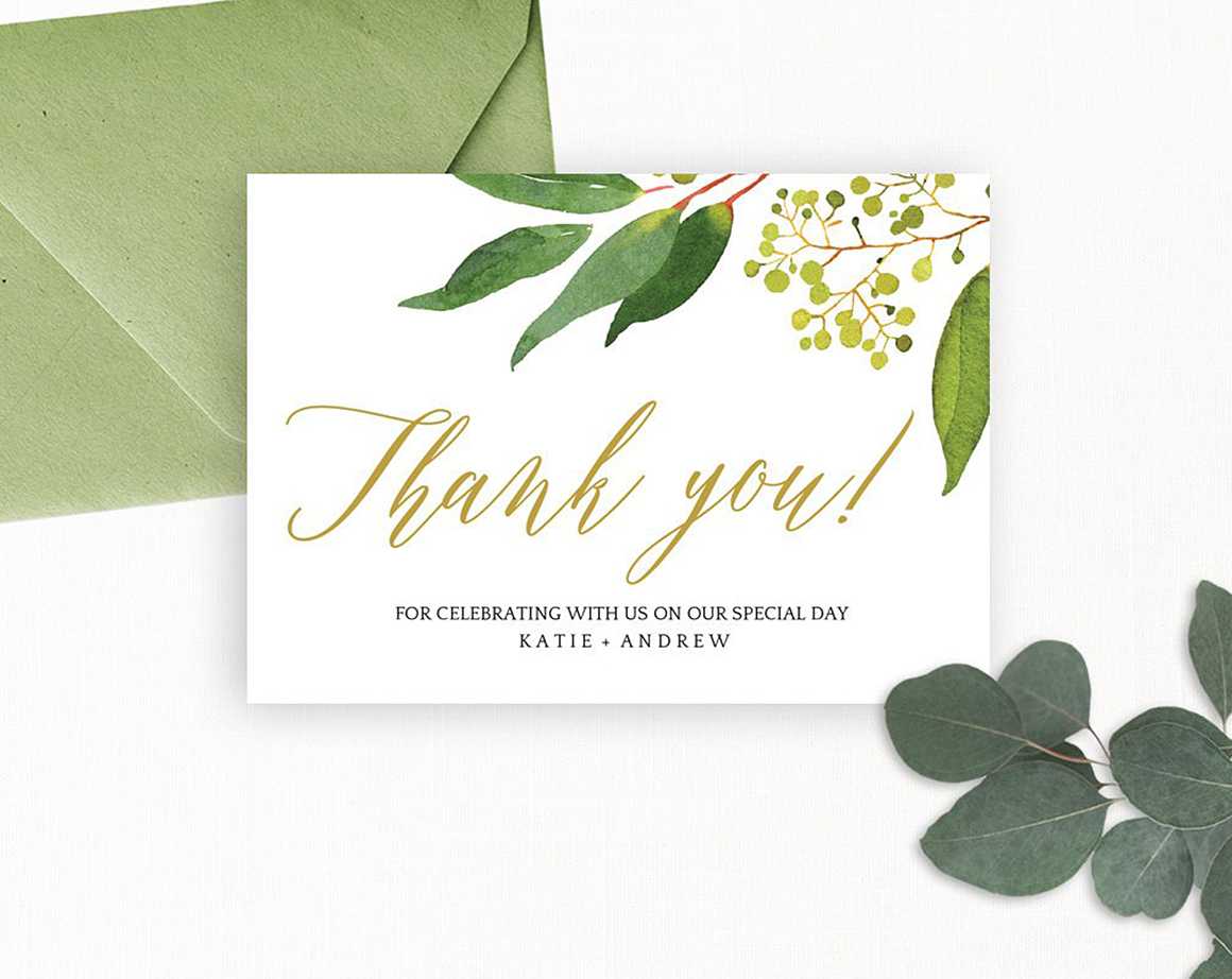 Wedding Thank You Card Editable Template – Free Print For Template For Wedding Thank You Cards