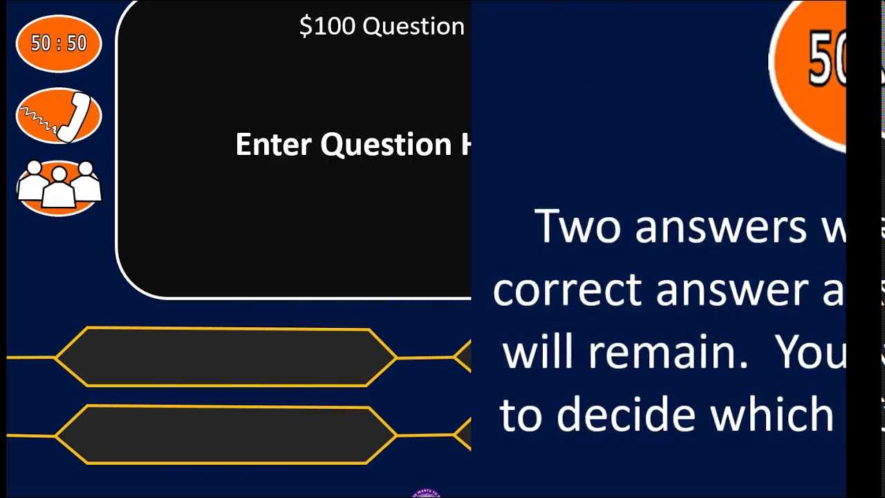 Who Wants To Be A Student Millionaire? (Powerpoint Template) Within Who Wants To Be A Millionaire Powerpoint Template