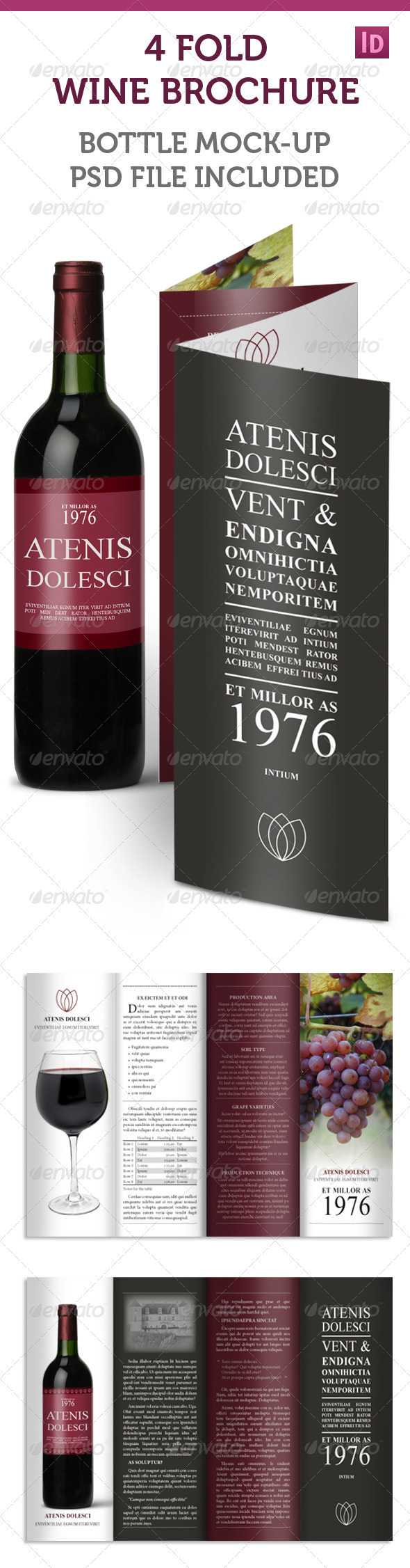 Wine Brochure Templates From Graphicriver Inside Wine Brochure Template