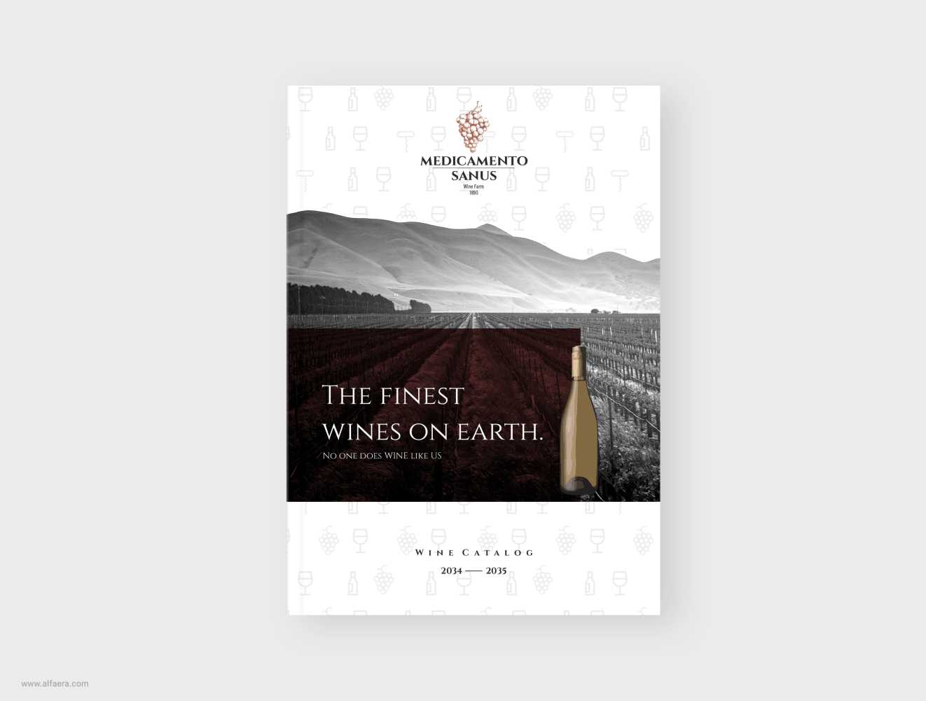 Wine Catalog Brochure Template Within Wine Brochure Template
