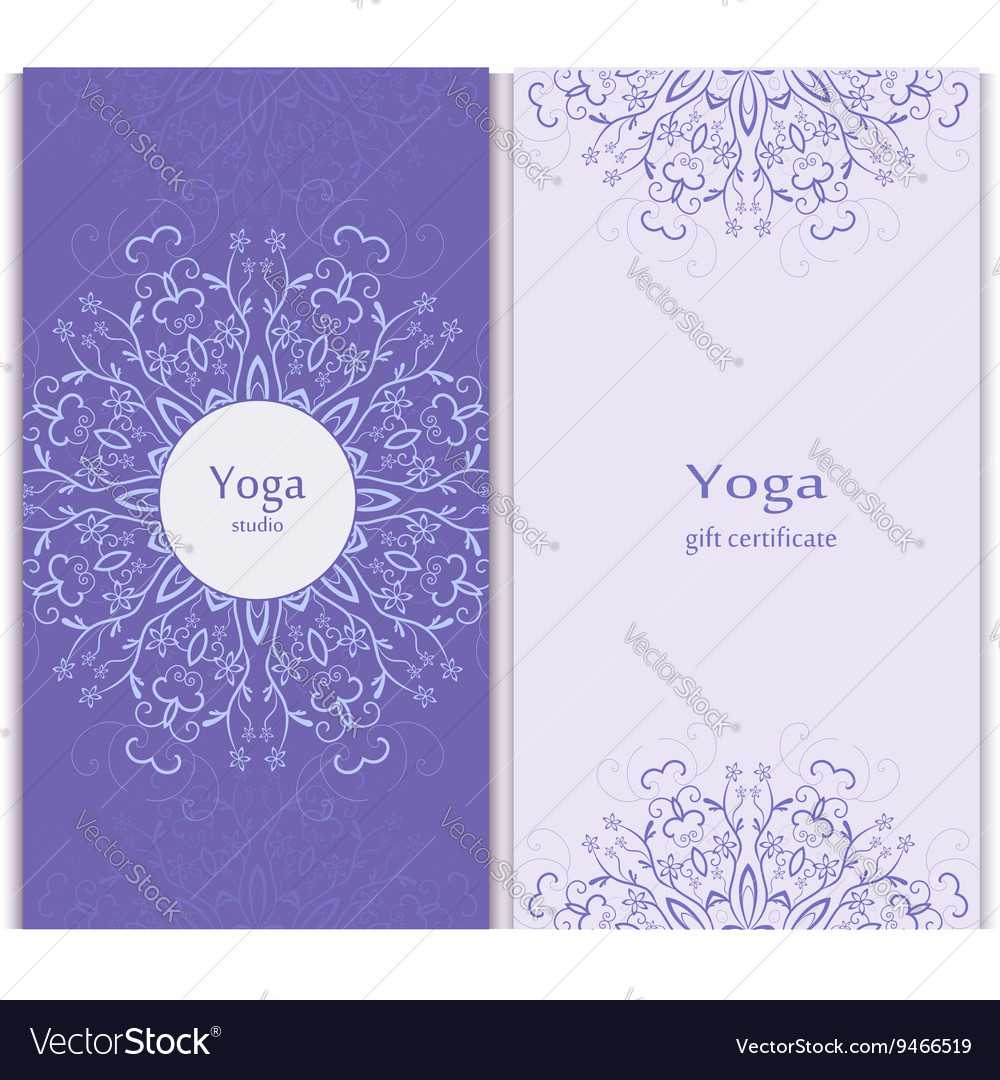 Yoga Gift Certificate Template In Yoga Gift Certificate Template Free
