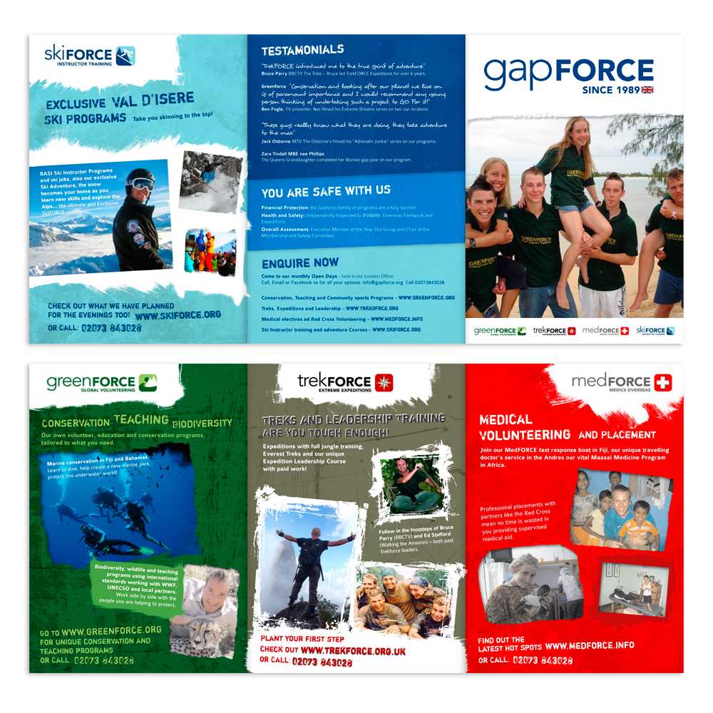 Young Gap Year Global Volunteer A5 Flyer Needed | 8 Brochure Inside Volunteer Brochure Template